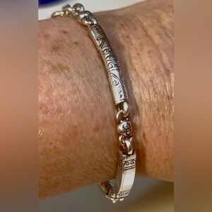 Brighton Silver Plated Marrakesh Bar Bracelet retired piece